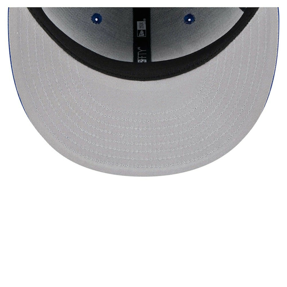 Golden State Warriors Piped & Flocked 59Fifty Fitted Hat - Royal | New Era on sale