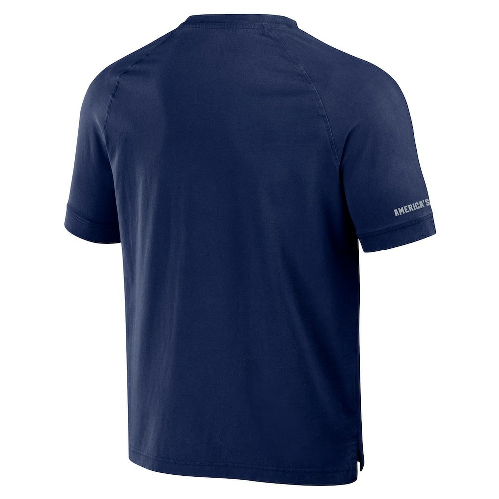 Dallas Cowboys NFL x Darius Rucker Collection Washed Raglan Henley T-Shirt - Navy sale