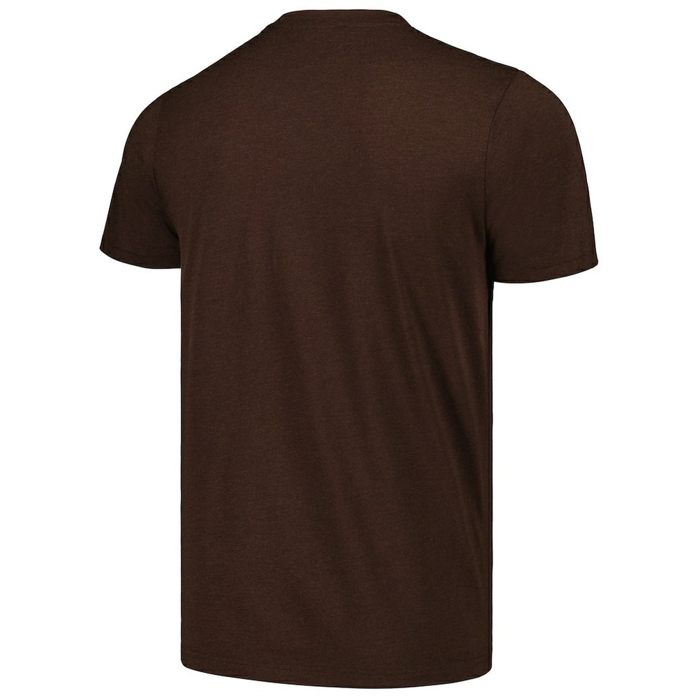 Myles Garrett Cleveland Browns Homage Unisex Caricature Player Tri-Blend T-Shirt - Heathered Brown for sale