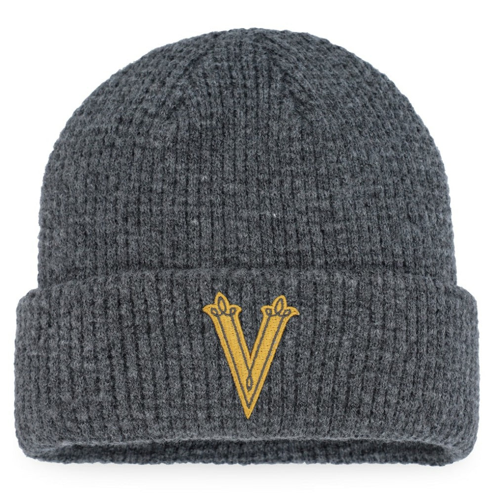 Vegas Golden Knights Fanatics 2024 NHL Winter Classic Fisherman Cuffed Knit Hat Charcoal