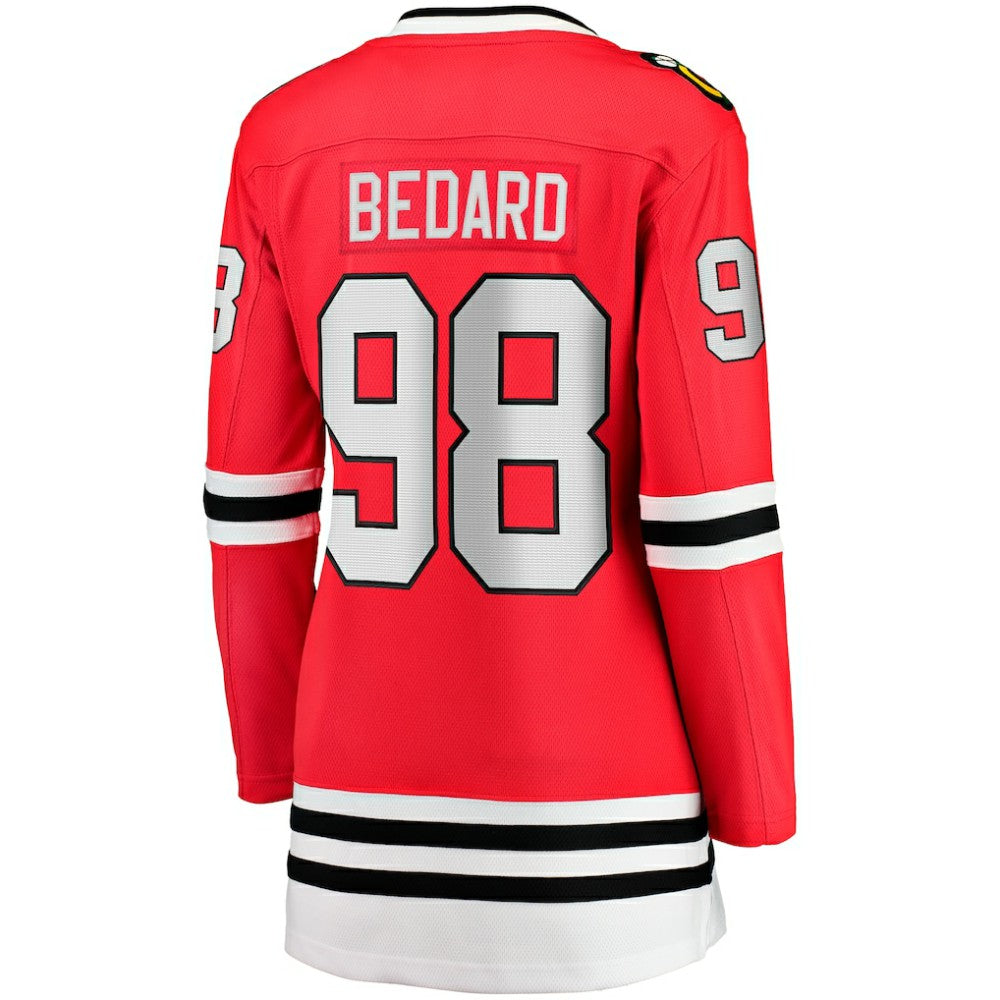 Connor Bedard Chicago Blackhawks Fanatics Women's Home Breakaway Player Jersey Red
