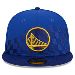 Golden State Warriors Rally Drive Checkerboard 59FIFTY Crown Fitted Hat sale - Royal | New Era on sale