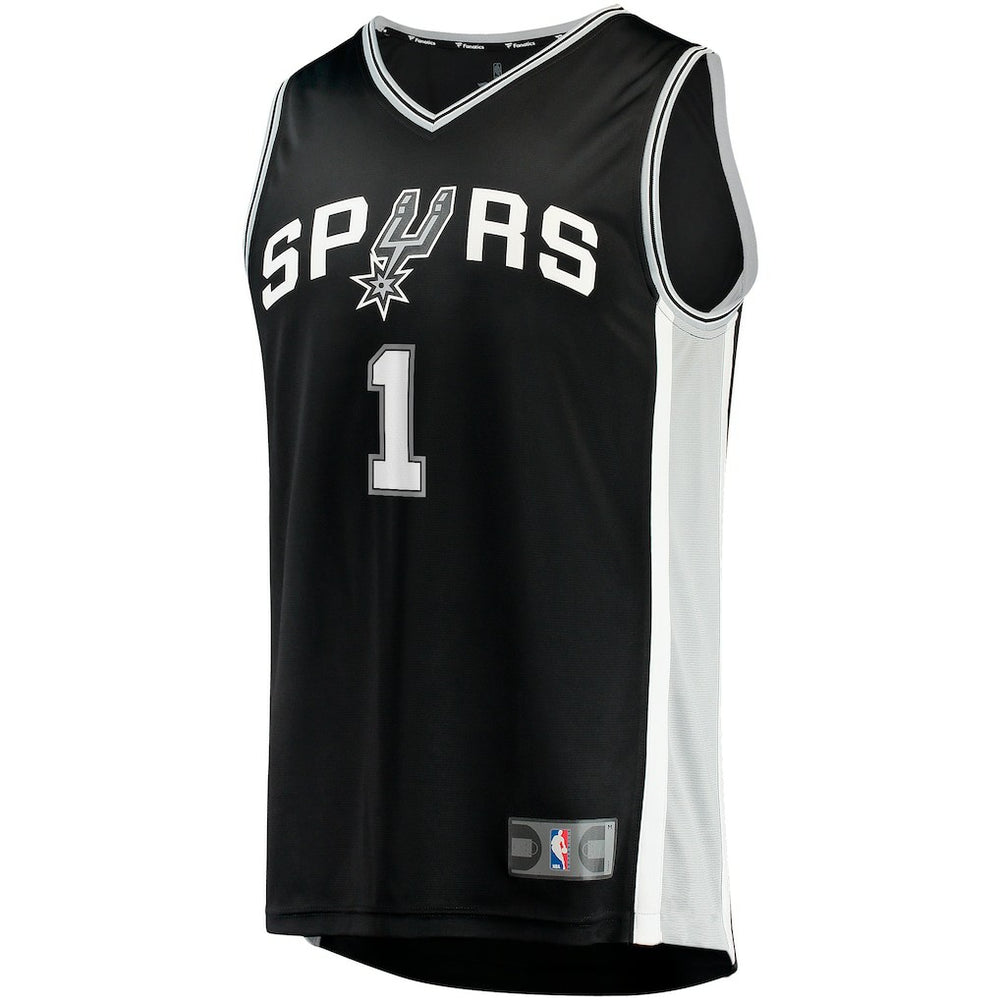 Victor Wembanyama San Antonio Spurs Fast Break Replica Jersey - Icon Edition - Black | Fanatics shop