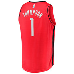Amen Thompson Houston Rockets Fast Break Replica Jersey - Icon Edition - Red | Fanatics shop