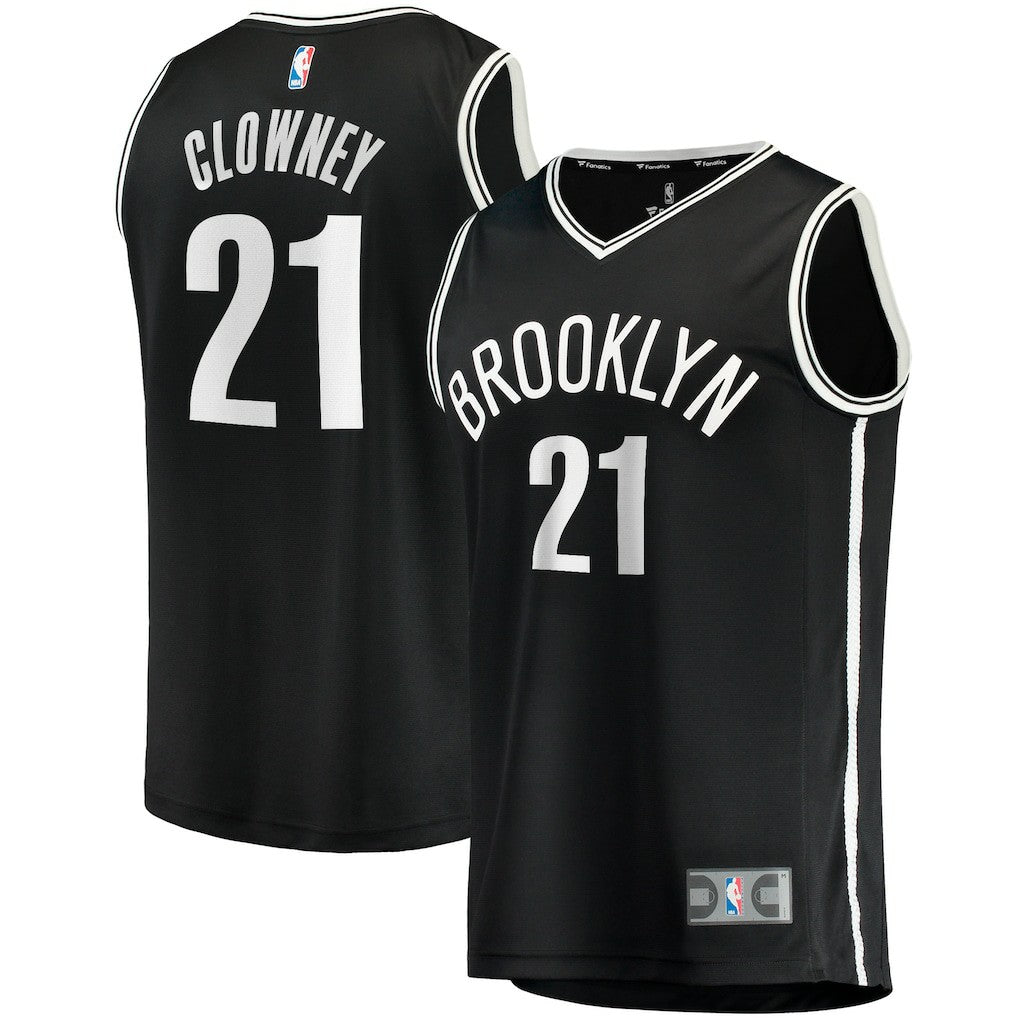 Noah Clowney Brooklyn Nets Fast Break Replica Jersey - Icon Edition - Black | Fanatics outlet