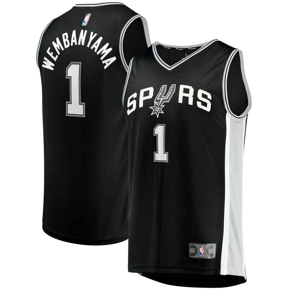 Victor Wembanyama San Antonio Spurs Youth Fast Break Replica Jersey - Icon Edition - Black | Fanatics shop