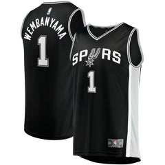 Victor Wembanyama San Antonio Spurs Youth Fast Break Replica Jersey - Icon Edition - Black | Fanatics shop