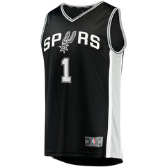 Victor Wembanyama San Antonio Spurs Youth Fast Break Replica Jersey - Icon Edition - Black | Fanatics shop