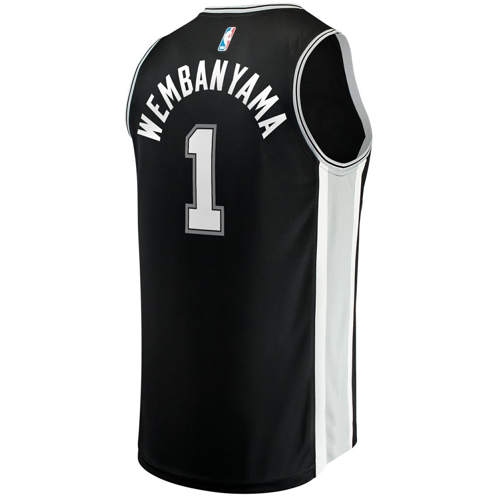 Victor Wembanyama San Antonio Spurs Youth Fast Break Replica Jersey - Icon Edition - Black | Fanatics shop