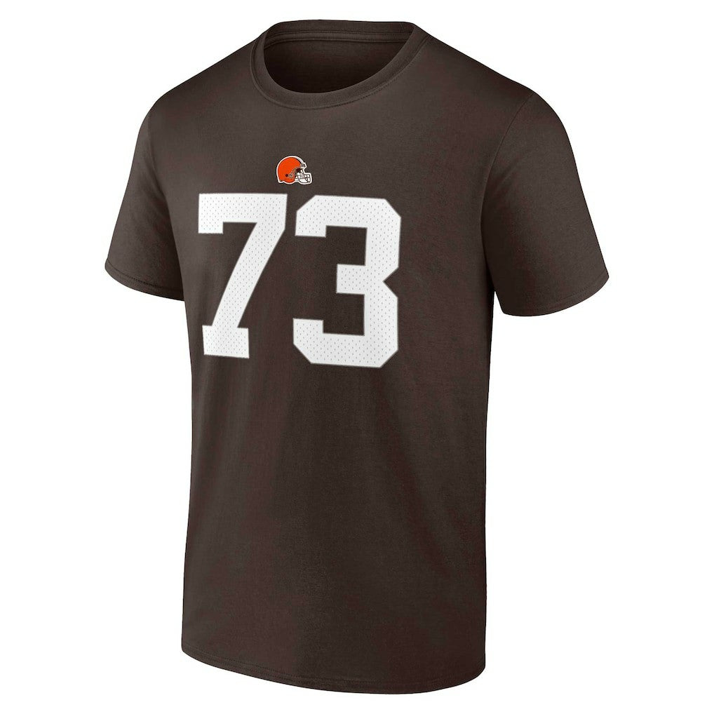 Joe Thomas Cleveland Browns Retired Player Icon Name & Number T-Shirt - Brown cheap