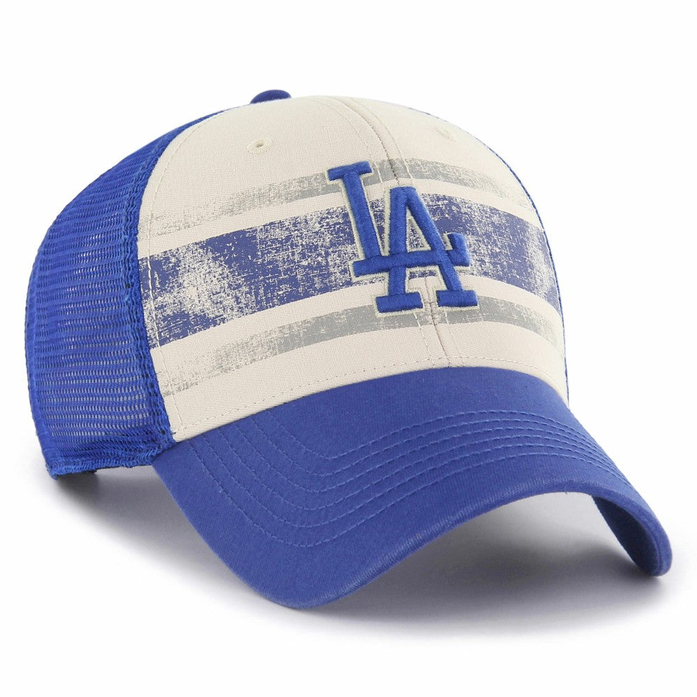 Los Angeles Dodgers Breakout MVP Trucker Adjustable Hat - Cream/Royal | 47 brand