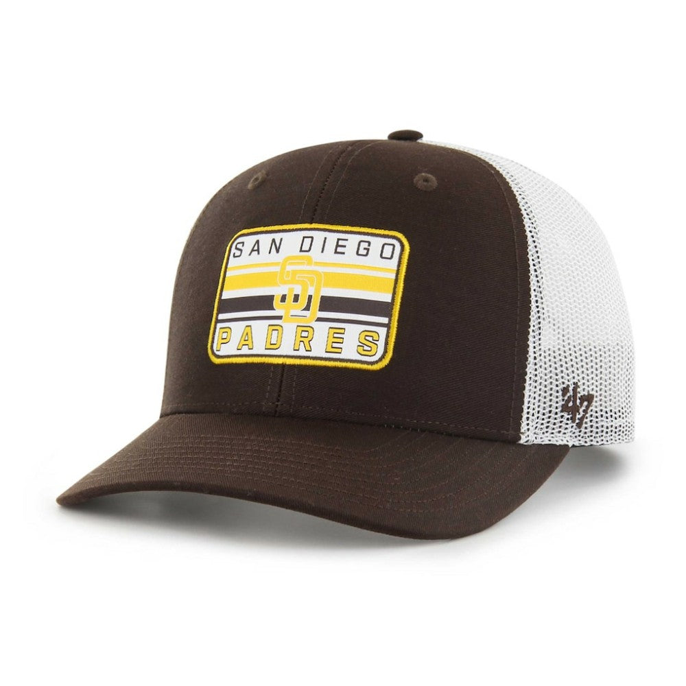 San Diego Padres Drifter Trucker Adjustable Hat - Brown | 47 brand