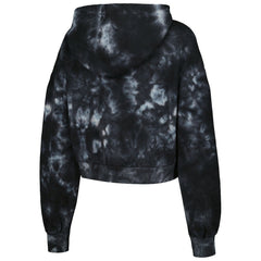 Chicago Bulls The Wild Collective Women's Tie-Dye Cropped Pullover Hoodie - Black sale