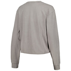Milwaukee Bucks The Wild Collective Women's Band Cropped Long Sleeve T-Shirt - Gray sale
