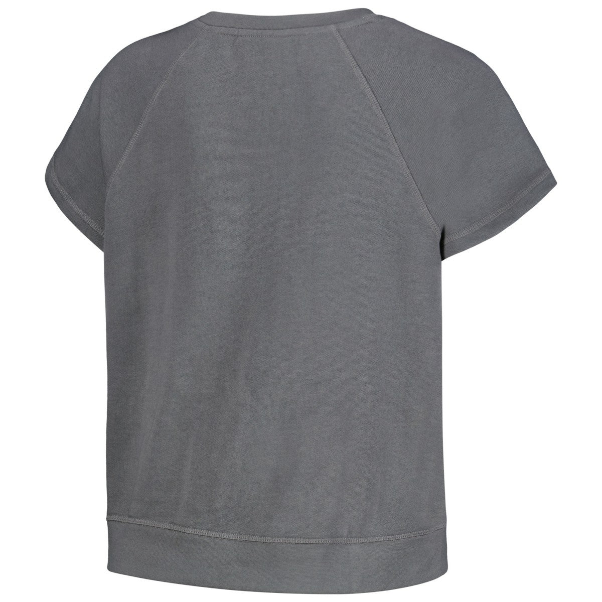 Los Angeles Lakers The Wild Collective Women's Embroidered Fleece Raglan Short Sleeve Pullover Sweatshirt - Gray outlet