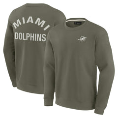 Miami Dolphins Unisex Elements Super Soft Pullover Sweatshirt - Olive sale