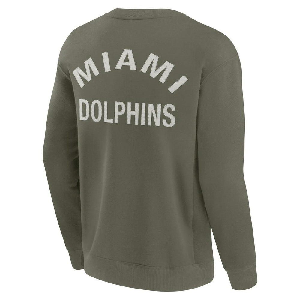 Miami Dolphins Unisex Elements Super Soft Pullover Sweatshirt - Olive sale