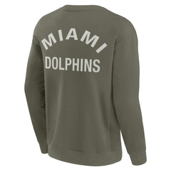Miami Dolphins Unisex Elements Super Soft Pullover Sweatshirt - Olive sale