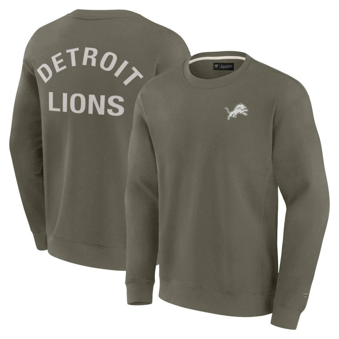 Detroit Lions Unisex Elements Super Soft Pullover Sweatshirt - Olive for sale