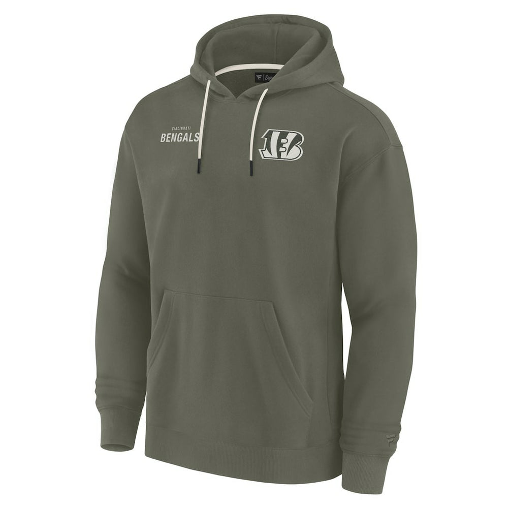 Cincinnati Bengals Unisex Elements Super Soft Fleece Pullover Hoodie - Olive online