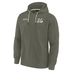 Cincinnati Bengals Unisex Elements Super Soft Fleece Pullover Hoodie - Olive online