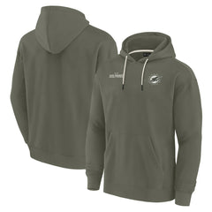 Miami Dolphins Unisex Elements Super Soft Fleece Pullover Hoodie - Olive discount