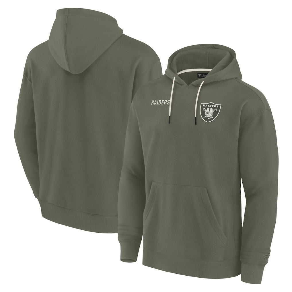 Las Vegas Raiders Unisex Elements Super Soft Fleece Pullover Hoodie - Olive online