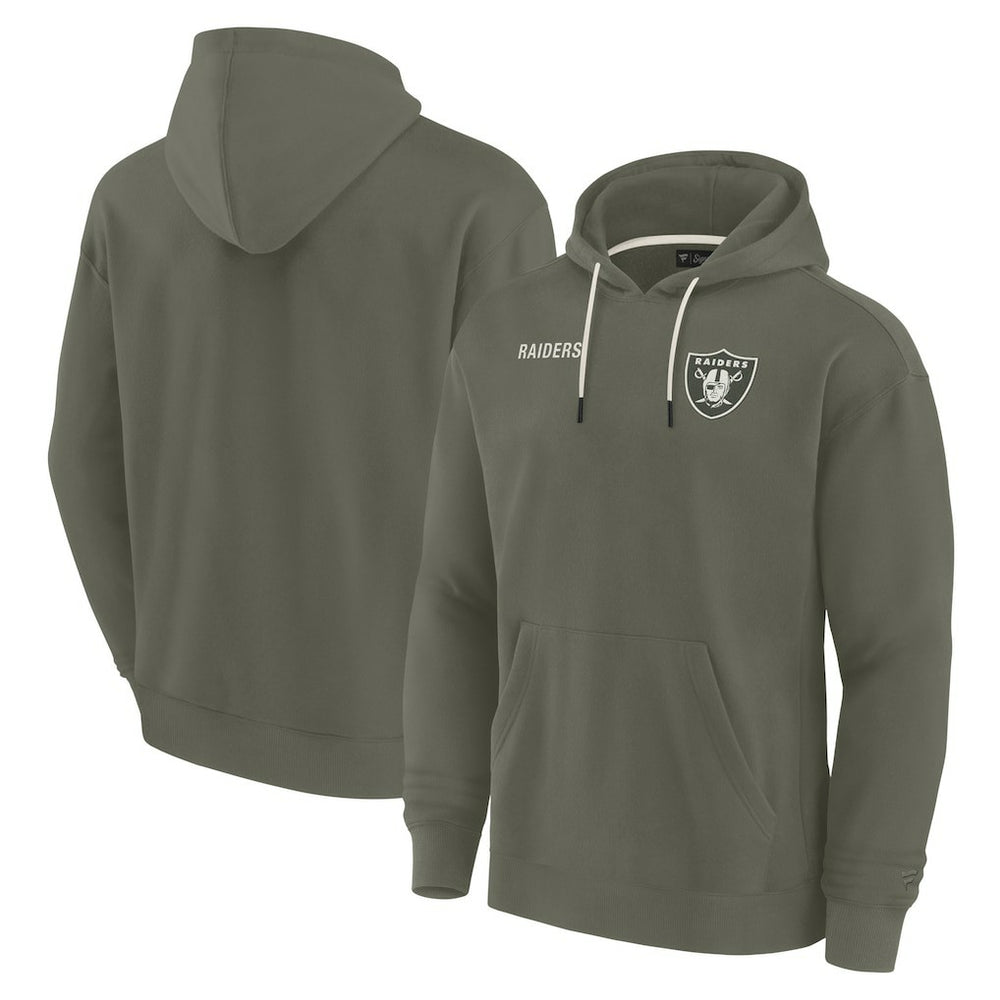 Las Vegas Raiders Unisex Elements Super Soft Fleece Pullover Hoodie - Olive online