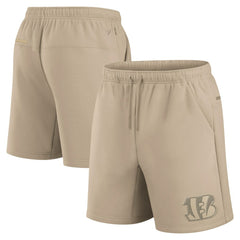 Cincinnati Bengals Unisex Elements Super Soft Fleece Shorts - Khaki sale