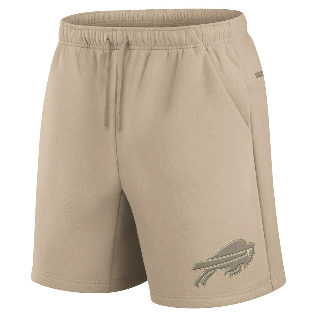 Buffalo Bills Unisex Elements Super Soft Fleece Shorts - Khaki for sale