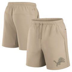 Detroit Lions Unisex Elements Super Soft Fleece Shorts - Khaki cheap