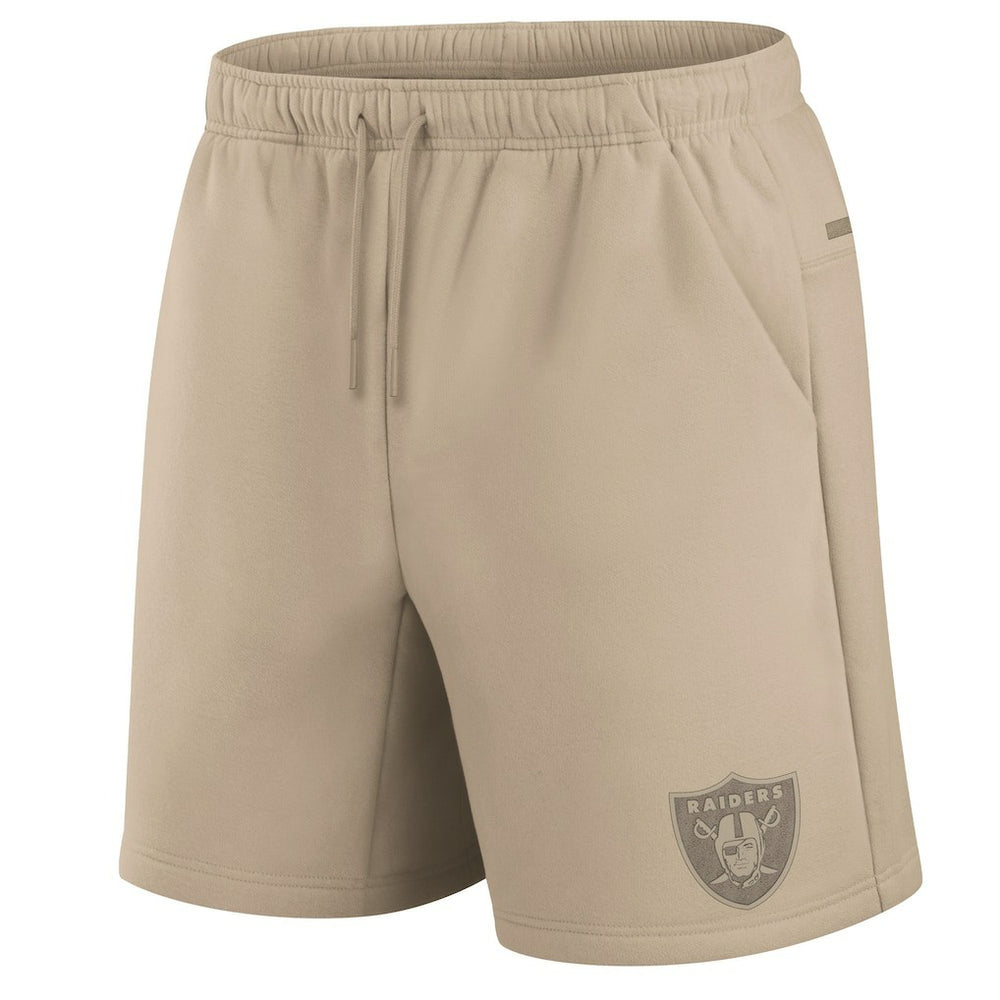 Las Vegas Raiders Unisex Elements Super Soft Fleece Shorts - Khaki discount