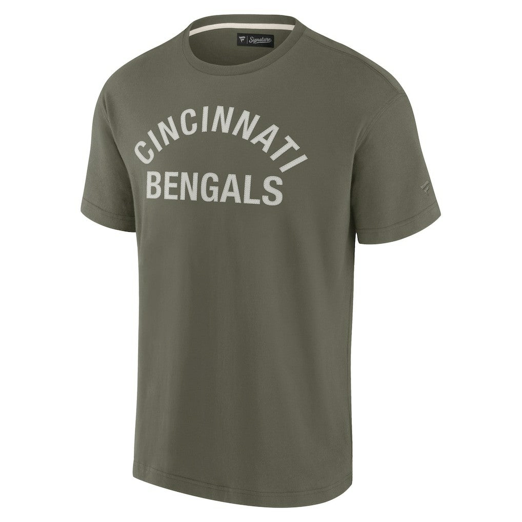 Cincinnati Bengals Unisex Elements Super Soft Short Sleeve T-Shirt - Olive discount