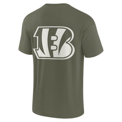 Cincinnati Bengals Unisex Elements Super Soft Short Sleeve T-Shirt - Olive discount