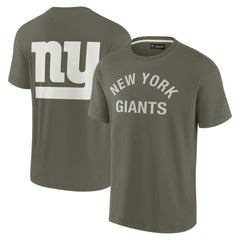 New York Giants Unisex Elements Super Soft Short Sleeve T-Shirt - Olive discount