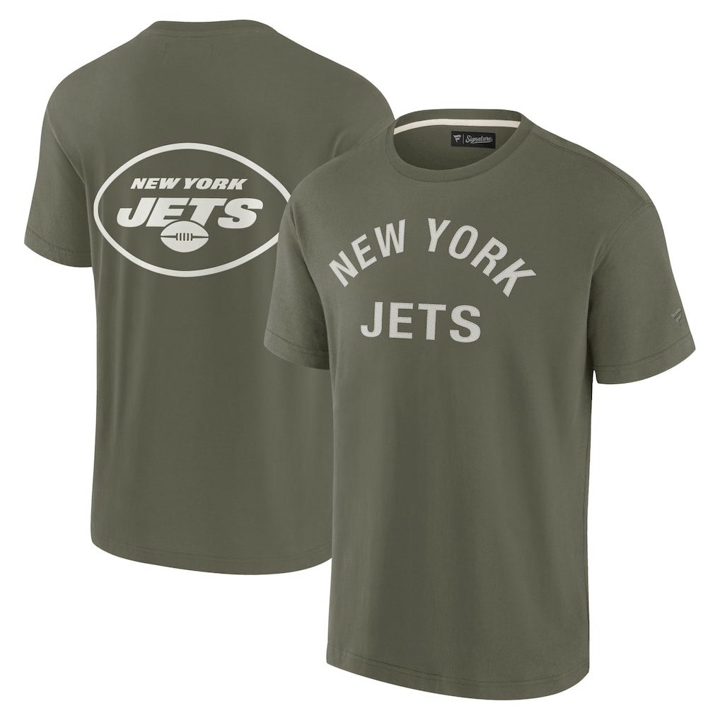 New York Jets Unisex Elements Super Soft Short Sleeve T-Shirt - Olive sale
