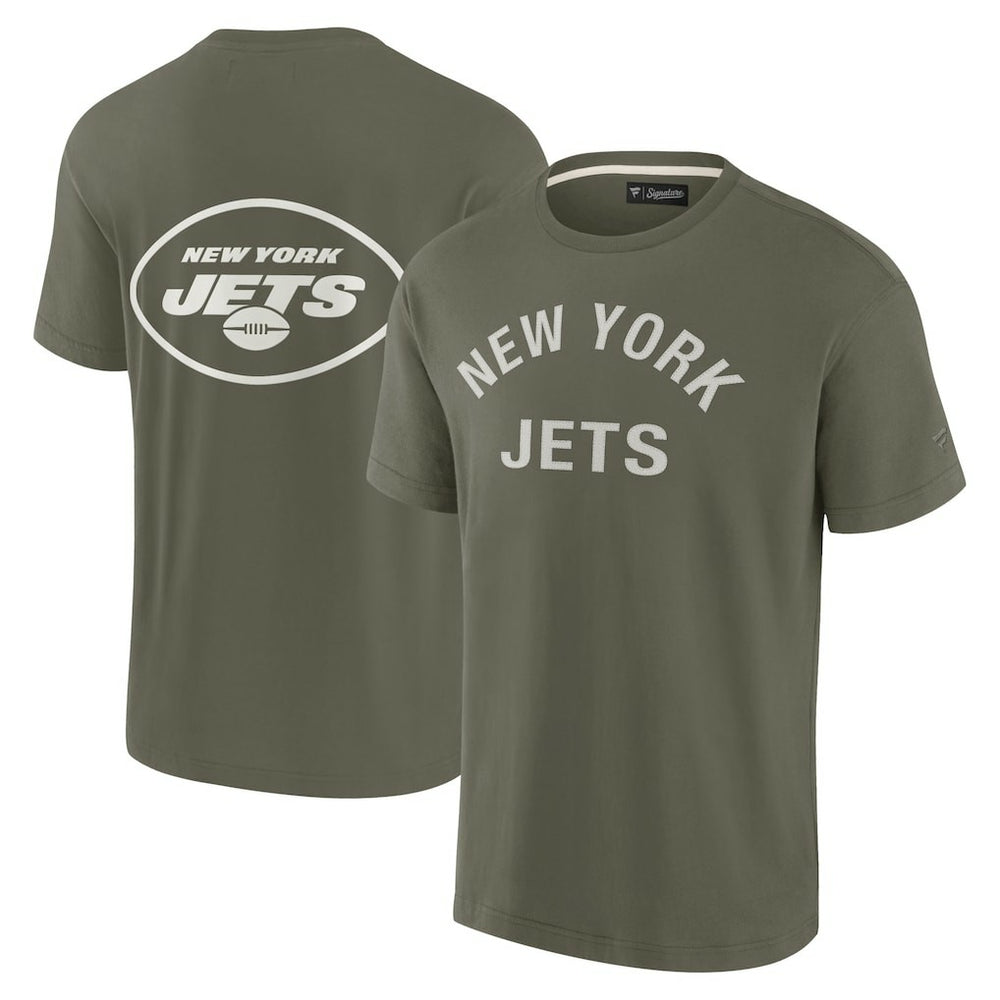 New York Jets Unisex Elements Super Soft Short Sleeve T-Shirt - Olive sale
