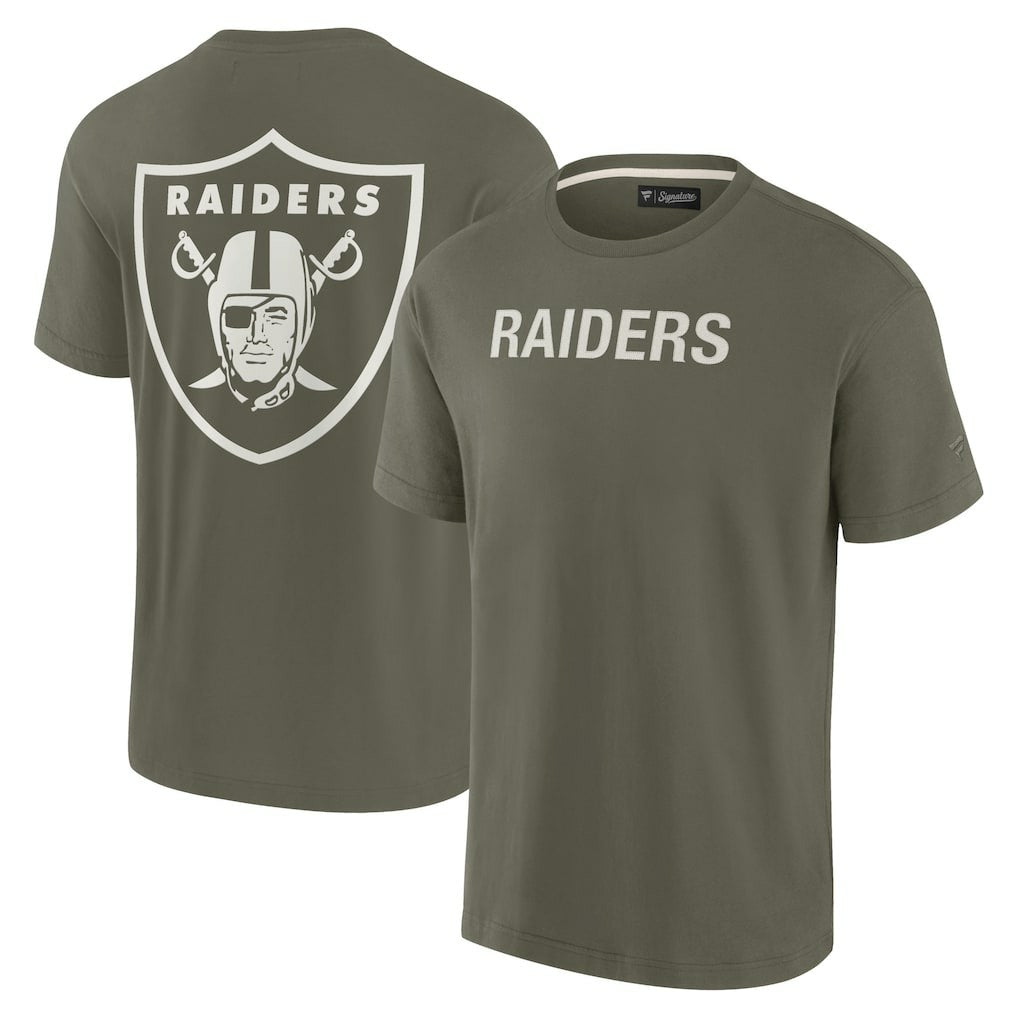Las Vegas Raiders Unisex Elements Super Soft Short Sleeve T-Shirt - Olive sale
