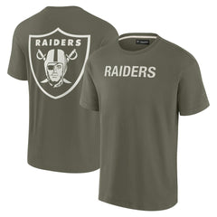 Las Vegas Raiders Unisex Elements Super Soft Short Sleeve T-Shirt - Olive sale