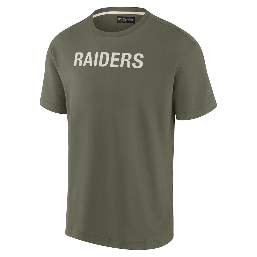 Las Vegas Raiders Unisex Elements Super Soft Short Sleeve T-Shirt - Olive sale