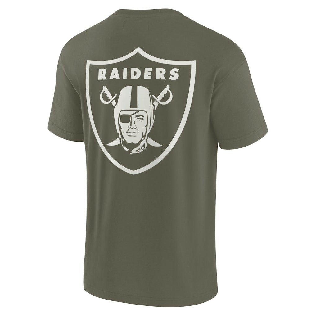 Las Vegas Raiders Unisex Elements Super Soft Short Sleeve T-Shirt - Olive sale