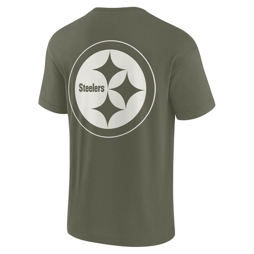 Pittsburgh Steelers Unisex Elements Super Soft Short Sleeve T-Shirt - Olive for sale