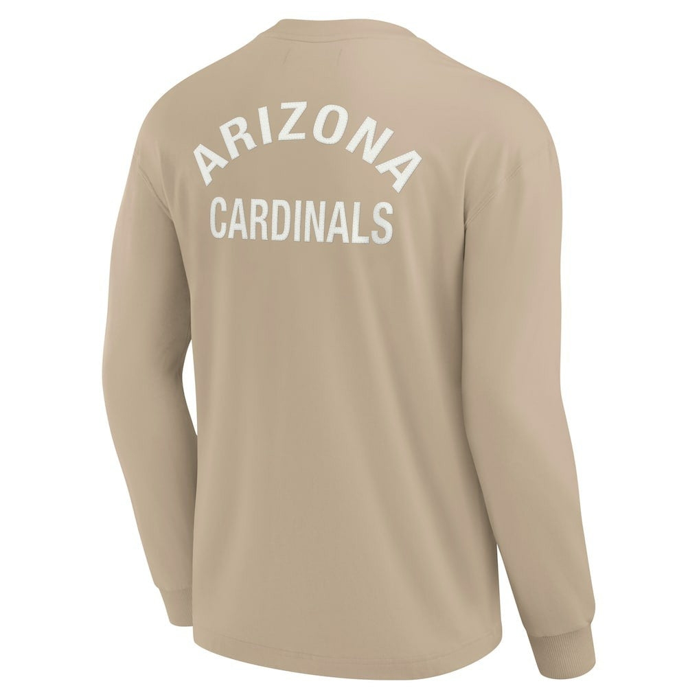 Arizona Cardinals Unisex Elements Super Soft Long Sleeve T-Shirt - Khaki for sale