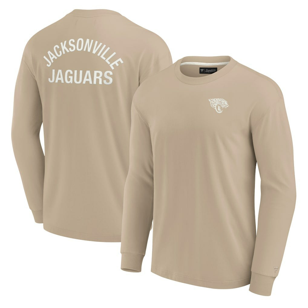 Jacksonville Jaguars Unisex Elements Super Soft Long Sleeve T-Shirt - Khaki cheap
