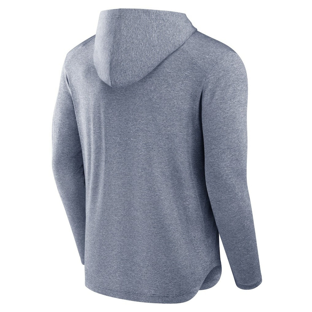 New England Patriots Front Office Tech Lightweight Hoodie T-Shirt - Navy discount