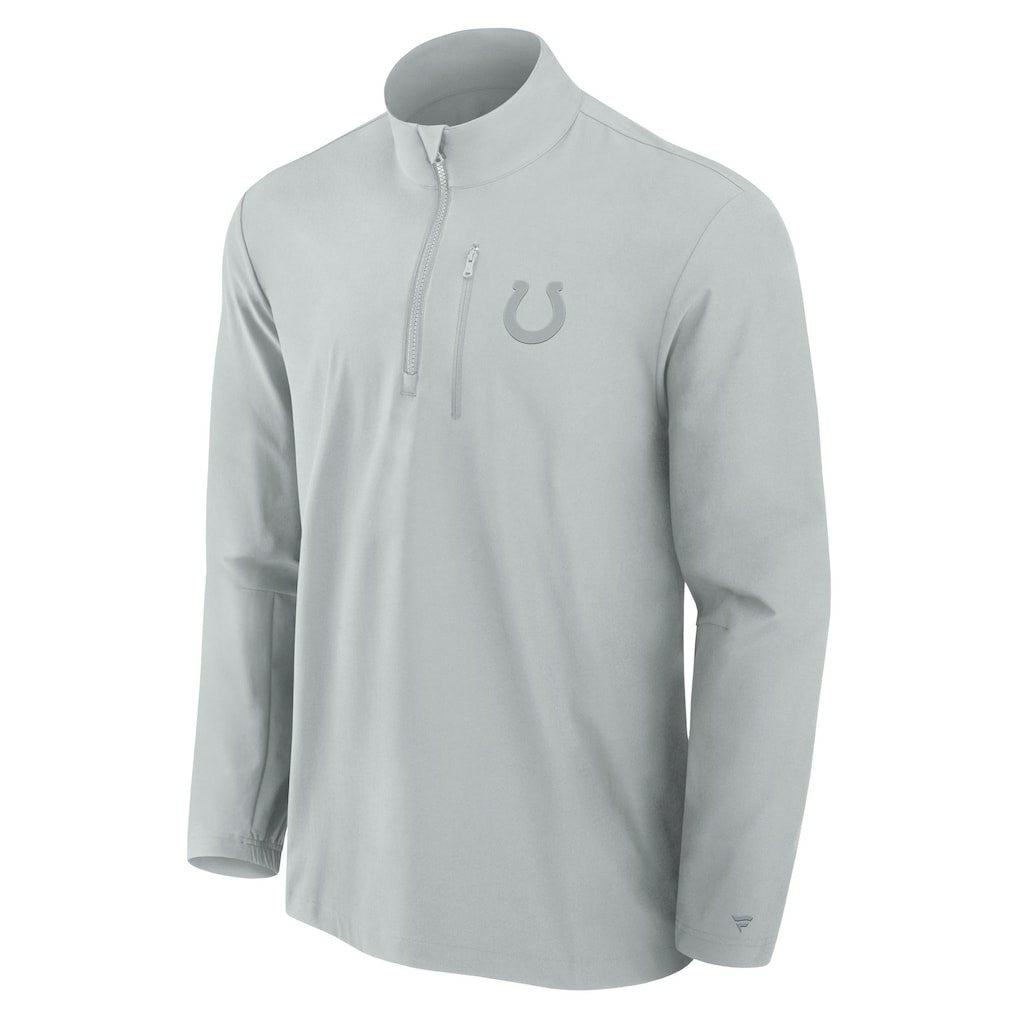 Indianapolis Colts Front Office Micro Tonal Quarter-Zip Pullover - Gray discount