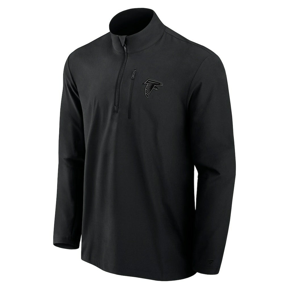 Atlanta Falcons Front Office Micro Tonal Quarter-Zip Pullover - Black sale