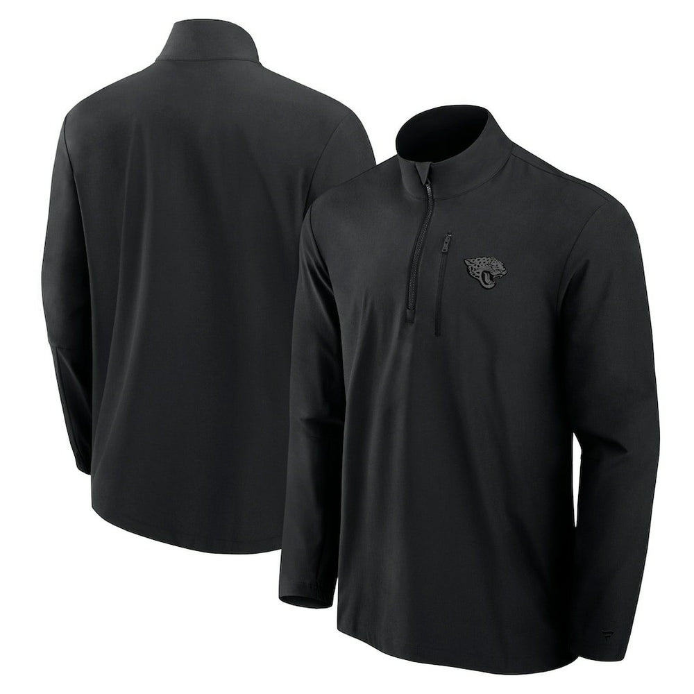 Jacksonville Jaguars Front Office Micro Tonal Quarter-Zip Pullover - Black sale