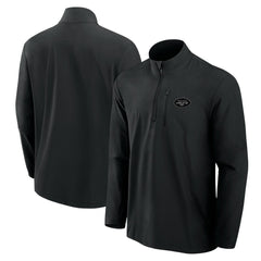 New York Jets Front Office Micro Tonal Quarter-Zip Pullover - Black outlet