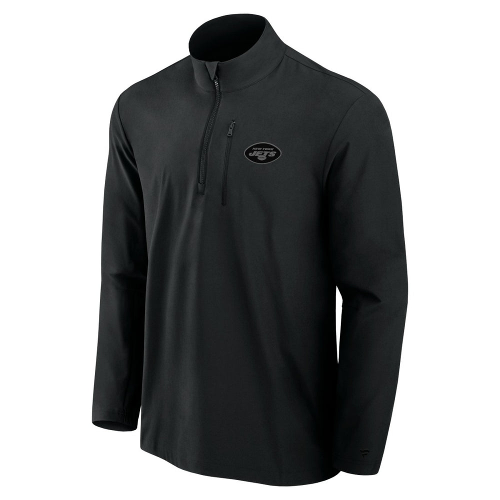 New York Jets Front Office Micro Tonal Quarter-Zip Pullover - Black outlet